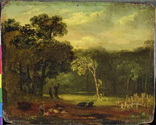 Boceto de la naturaleza en el Parque Sion, 1819